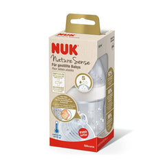 Nuk Nature Sense Glass Bottle TC 0-6S 120 ml