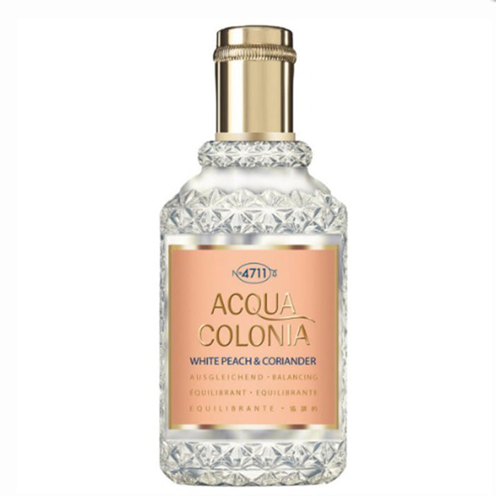 4711 Acqua Colonia White Peach &amp; Coriander Eau De Cologne Spray 50ml