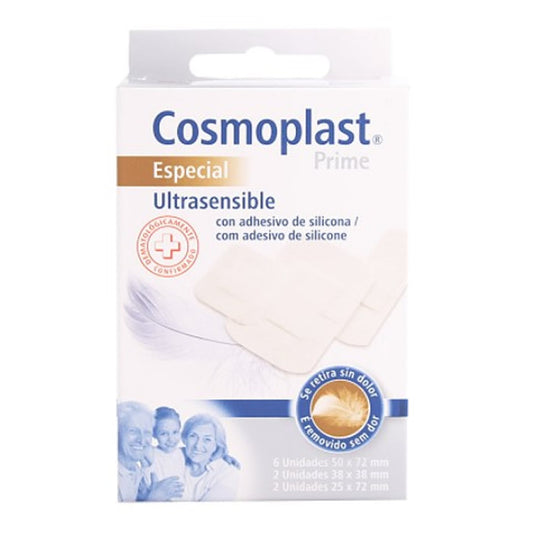 Cosmoplast Ultrasensible Band-Aids Without Pain 10 Units