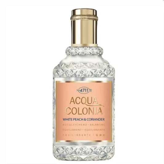 4711 Acqua Colonia White Peach &amp; Coriander Eau De Cologne Spray 50ml Jag Couture London - New York