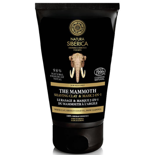 Natura Siberica The Mammoth Shaving Clay And Mask 2 In 1 150ml