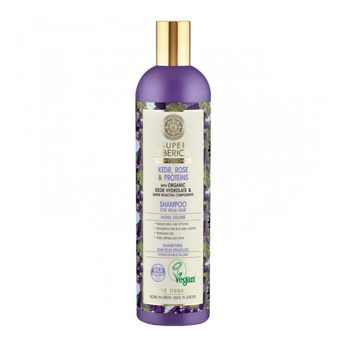 Natura Siberica Pino Rosa y Proteinas Champu Profesional Cabello Debil 400ml