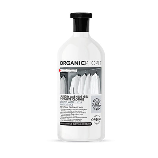 Organic People White Clothes Organic Water Lily y Japanese Rice Laundry Washing-Gel 200ml