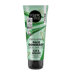 Organic Shop Aloe y Avocado Exfoliante Facial 75ml