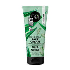 Organic Shop Aloe Crema Facial Diaria Todo Tipo De Pieles 50ml