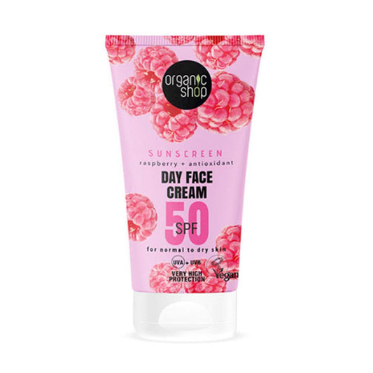 Organic Shop Raspberry Crema Facial De Dia Spf50 50ml