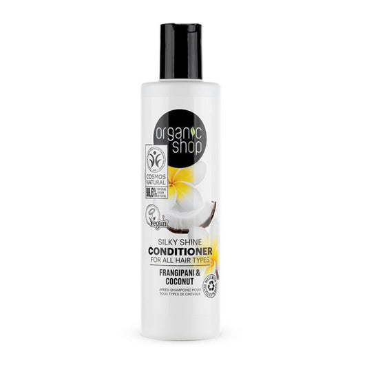 Organic Shop Natura Siberica Frangipani y Coconut Acondicionador Todo Tipo De Cabellos 280ml