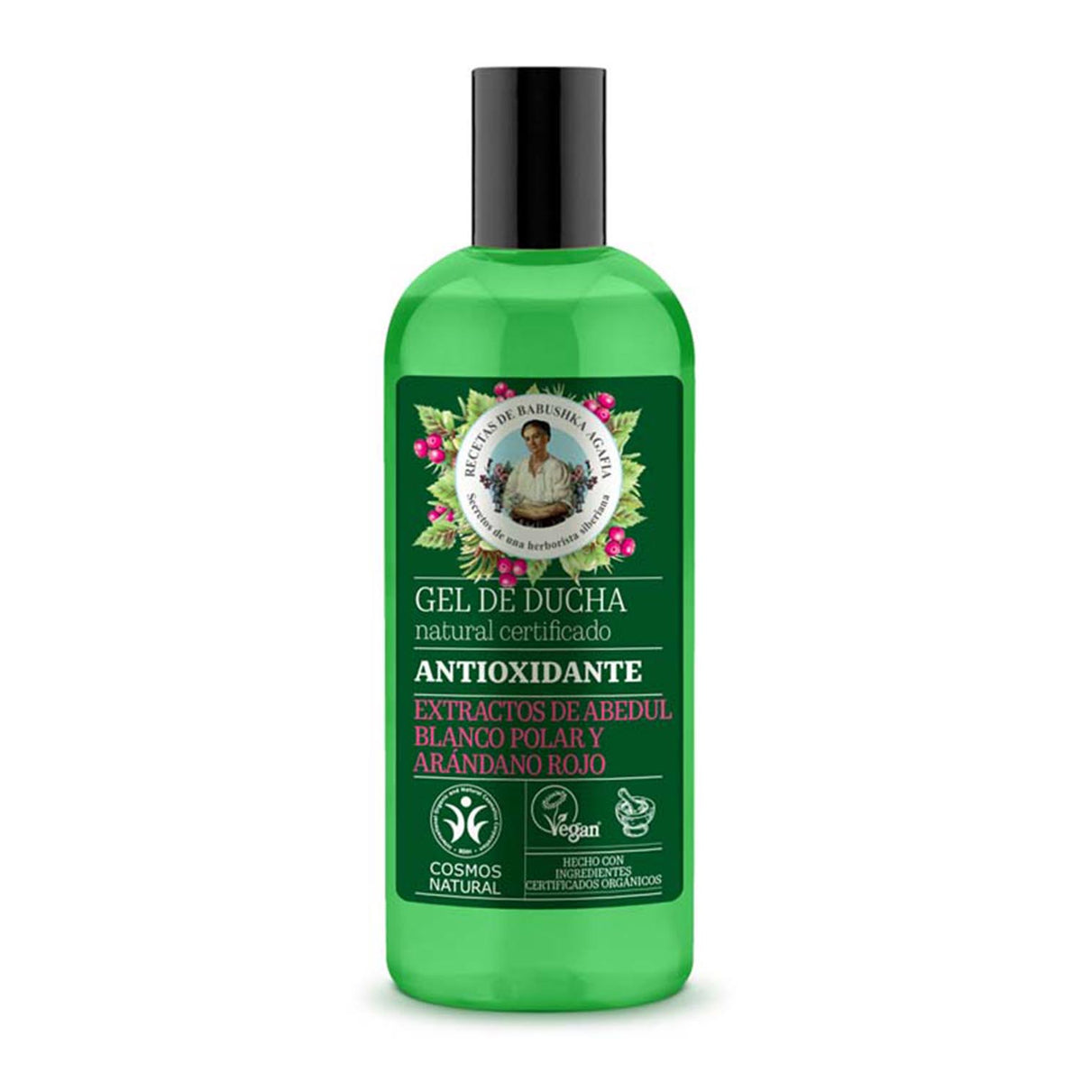 Green Agafia Arandano Rojo Gel De Baño Anti-Oxidante Natural 260ml