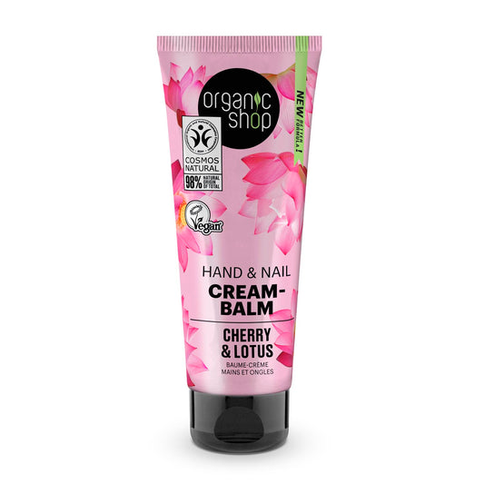 Organic Shop Cherry y Lotus Balsamo De Uñas Cream-Balm 75ml