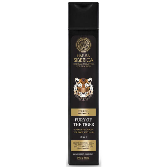 Natura Fury Of The Tiger Energy Shampoo For Body And Hair 2 In 1 250ml