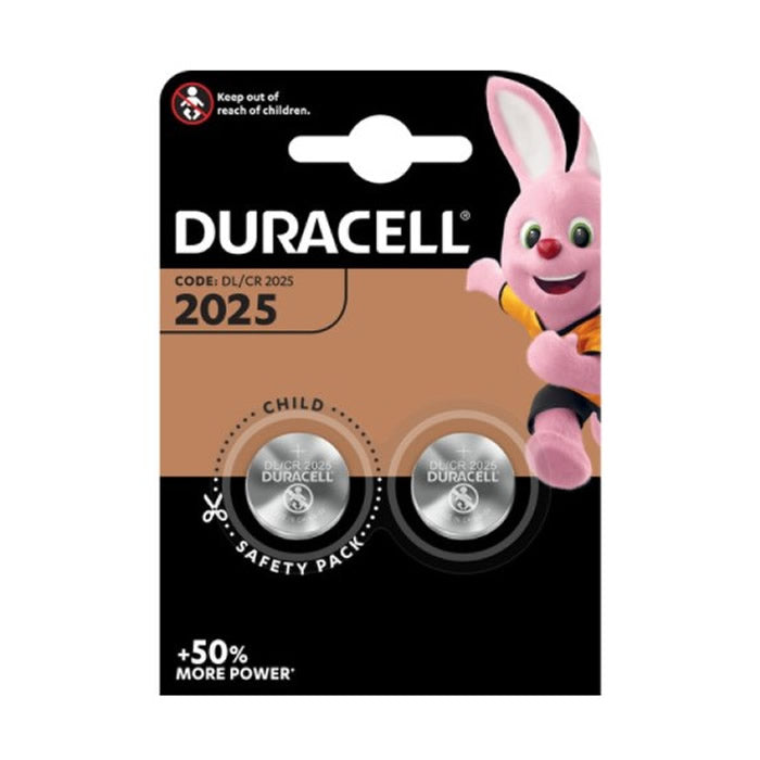 Duracell Lithium Button Battery 3V 2025 DL/CR2025 2 Units