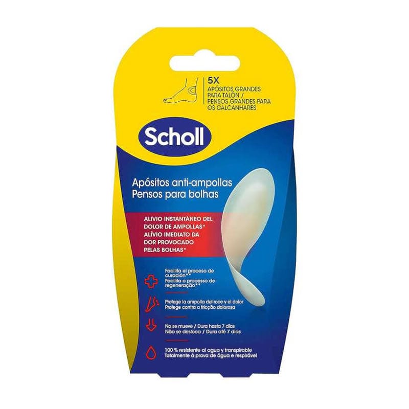 Dr. Scholl Large Anti-Blister Heel Plasters - 5 Units