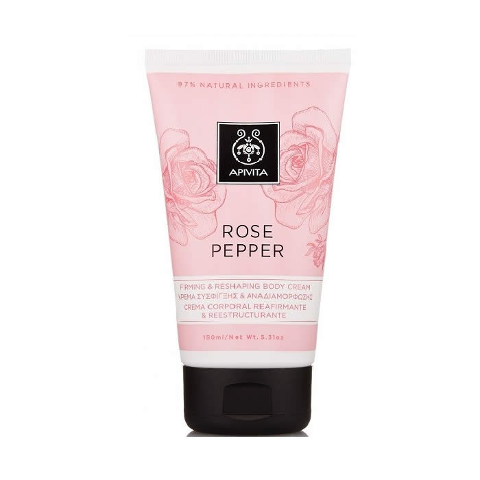 Apivita Rose Pepper Firming and Reshaping Body Cream 150ml