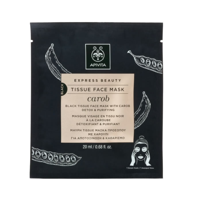 Apivita Tussue Face Mask Detox &amp; Puridying With Carob 20ml Jag Couture London - New York