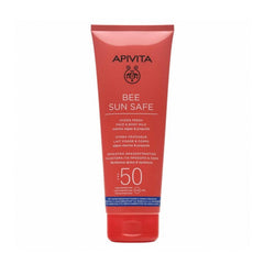 Apivita Bee Sun Safe Hydra Fresh Face &amp; Body Milk SPF50 200ml Jag Couture London - New York