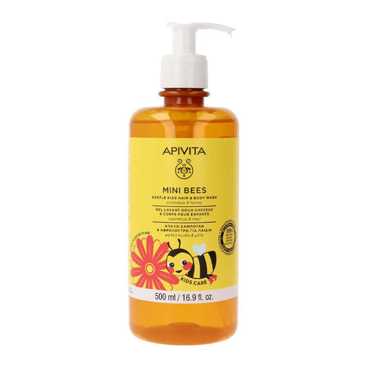 Apivita Mini Bees Infant Gel Calendula&amp;Honey 500ml Jag Couture London - New York