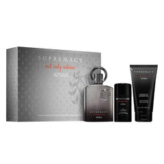 Afnan Supremacy Not Only Intense Eau De Parfum 100ml Spray Gel De Baño 100ml Desodorante Stick 75ml