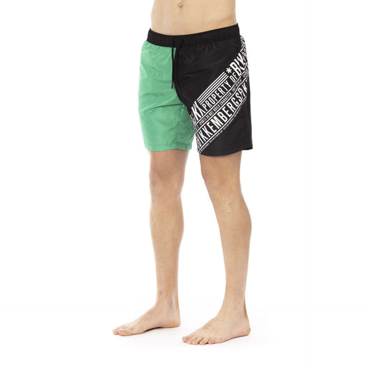 Bikkembergs Beachwear BKK1MBM09_GREEN&amp;BLACK