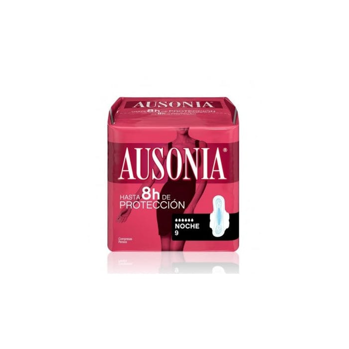 Ausonia Night With Wings Sanitary Towels 9 Units