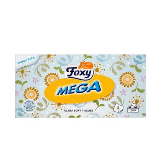 Foxy Mega Tissues 200 Units