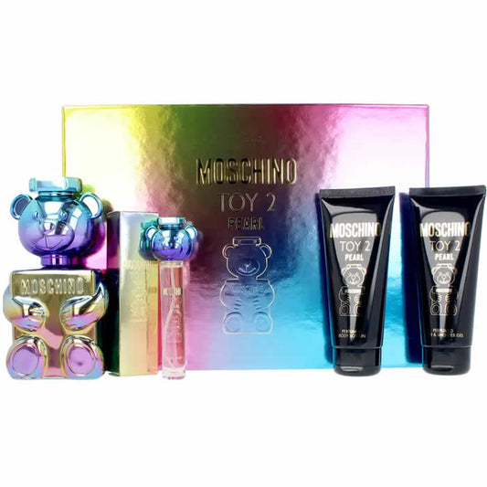 Moschino Toy 2 Pearl Eau De Parfum Spray 100ml Set 4 Pieces