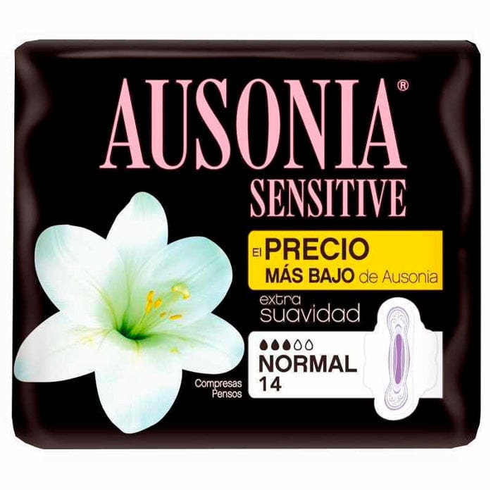 Ausonia Sensitive Pads Normal Wings 14U