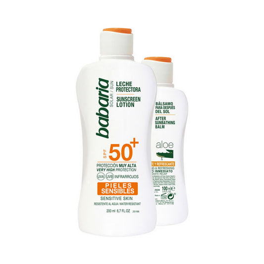 Babaria Sun Sunscreen Lotion Spf50 Plus 200ml Set 2 Pieces