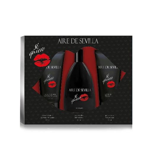 Aire de Sevilla Si Quiero Eau De Toilette Spray 150ml Set 3 Pieces