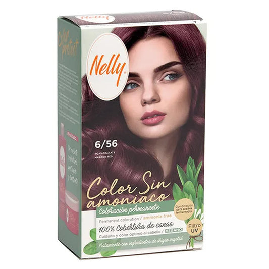 Nelly Color Sin Amoniaco 6,56 Maroon Red Jag Couture London - New York