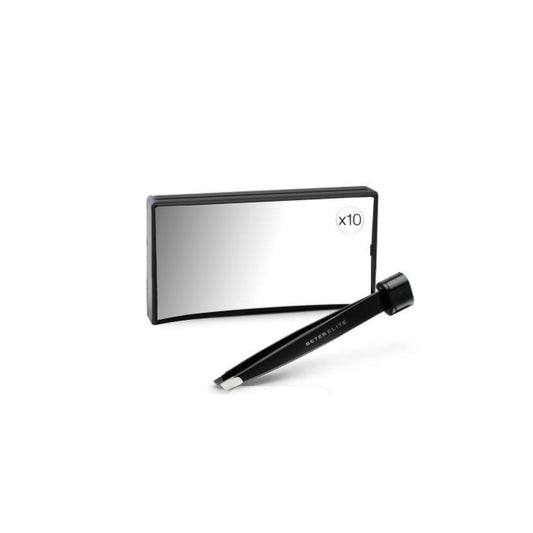 Beter Elite Rectangular Mirror X10 With Tweezer