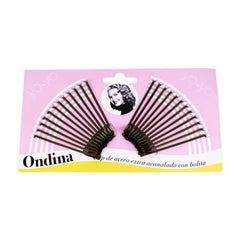 Eurostil Ondina Clips Bronce Pack 12un