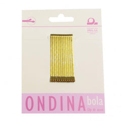 Eurostil Ondina Clips 50mm Bola Bronce 12un