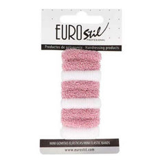 Eurostil Cabello Coleteros Mini-Rosa Blanco Pack 9un