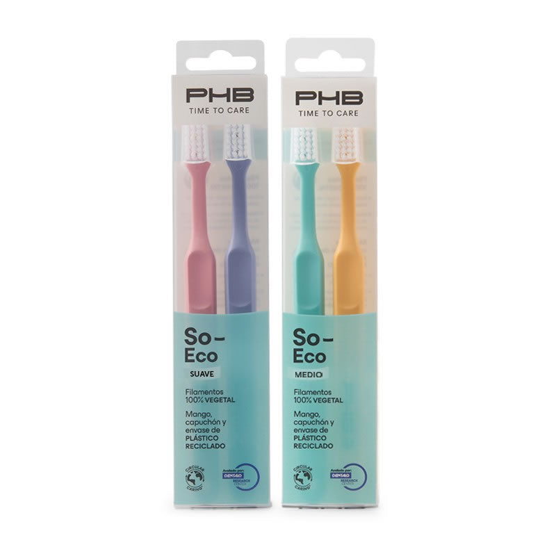 PHB Time To Care Medium Toothbrush 2 Units