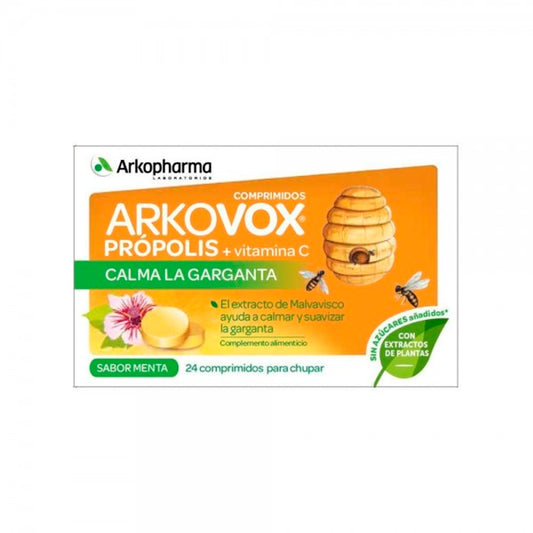 Arkopharma Arkovox Propolis Vitamin C Mint Flavour 24 Tablets