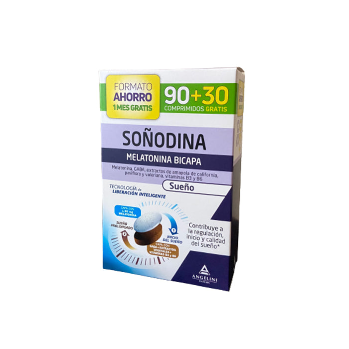 Angelini Soñodine Melatonin Bilayer 90+30 Tablets