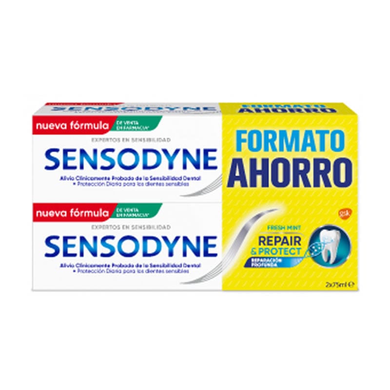 Sensodyne Repair And Protect Fresh Mint 75ml Twin Pack