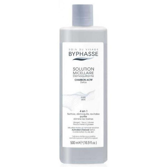 Byphasse Solución Micelar Desmaquillante Con Carbón Activo 500ml