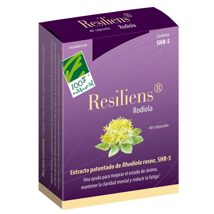 100%natura Resiliens Rhodiola 40 Cap