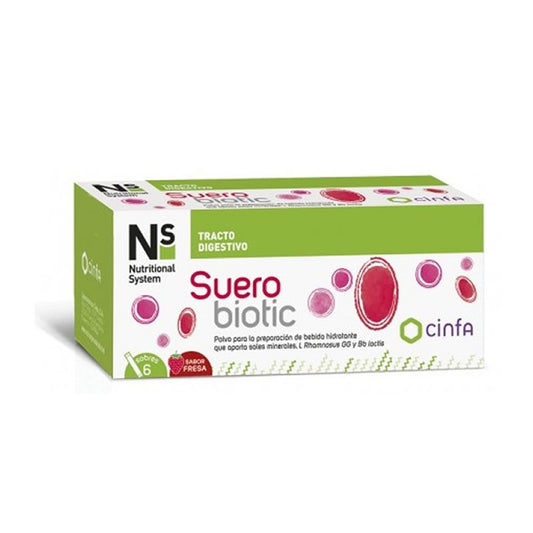 Ns Florabiotic Sueropro+ 6 Strawberry Sachets