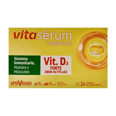 Apisérum Vitasérum Vitamin D3 Forte 24 Capsules Jag Couture London - New York