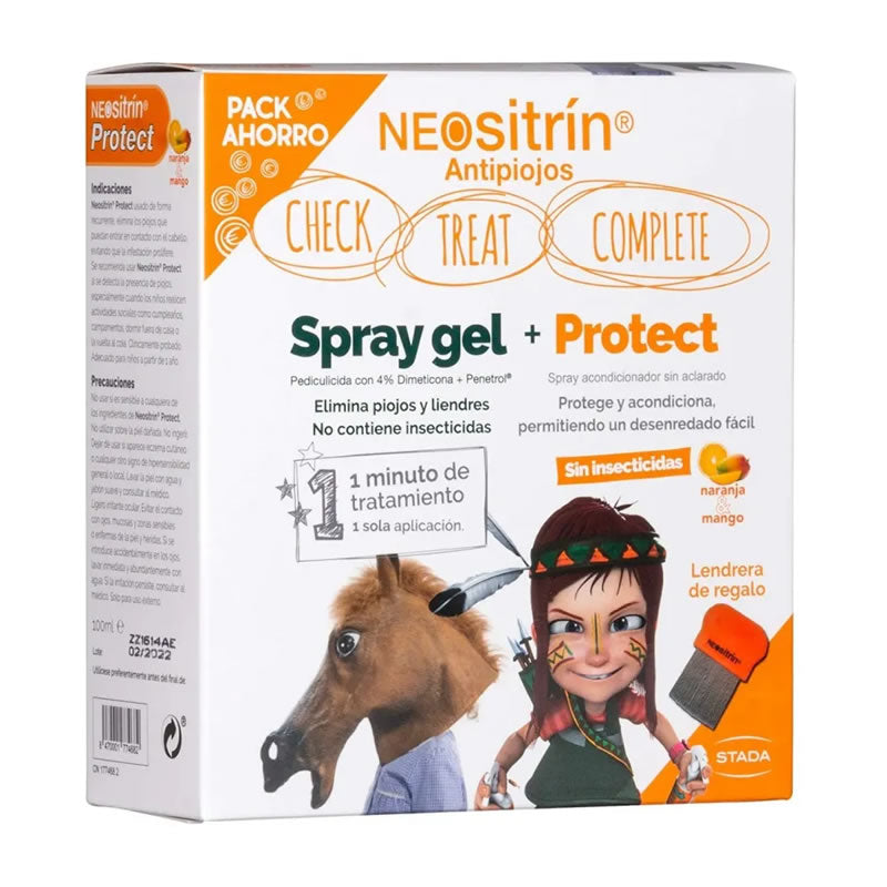 Neositrin Pack Spray Gel Treatment 60 ml + Protect Conditioner 100 ml