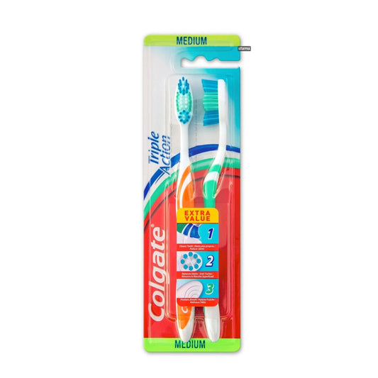 Cepillo D Colgate Triple Accion 2 Uds