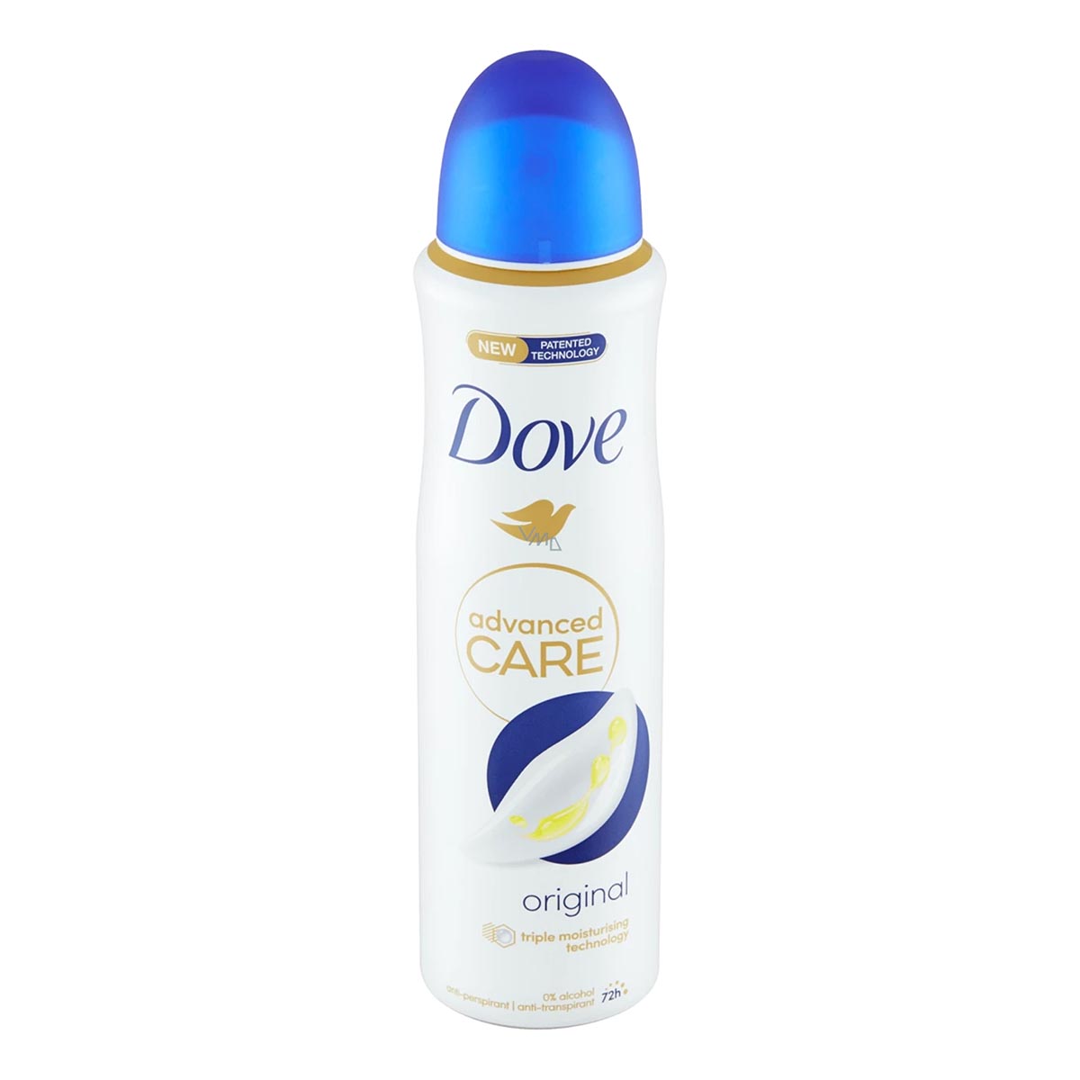 Dove Original Spray 0 Alcohol Anti-Transpirant 150ml Spray