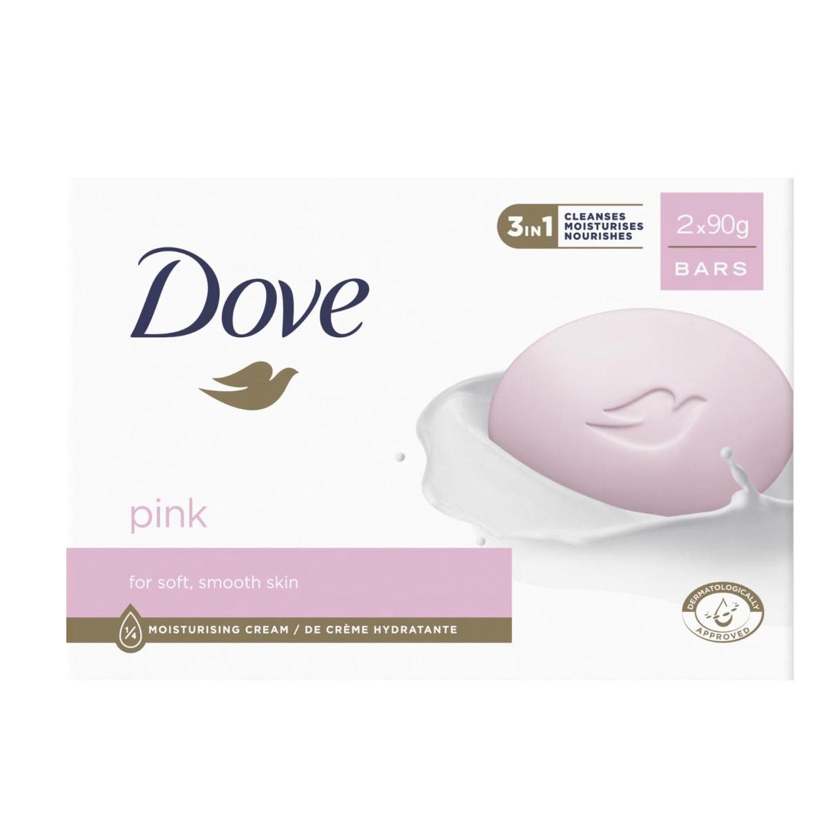 Dove Pink Jabon Pack Doble 90g