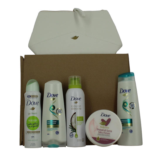 Dove Go Fresh Crema Suavizante 1un Balsamo 1u Espuma De Coco 1u Crema Corporal Petalos 1u Champu 1u