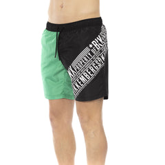 Bikkembergs Beachwear BKK1MBM09_GREEN&amp;BLACK