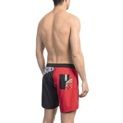 Bikkembergs Beachwear BKK1MBM09_RED&amp;BLACK