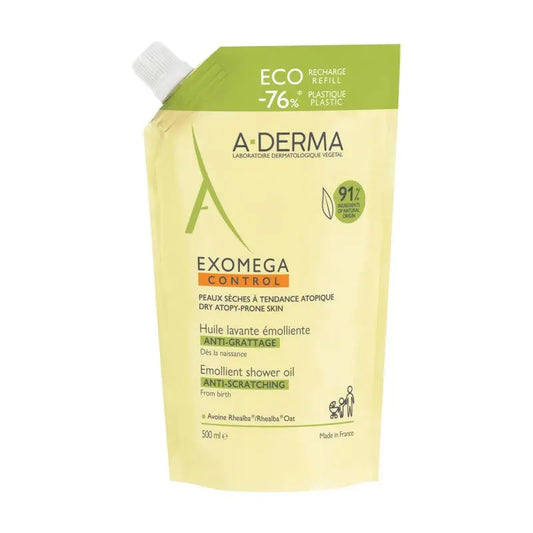 A-Derma Exomega Eco Bath and Shower Oil Refill 500ml Jag Couture London - New York