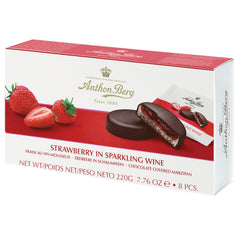 Anthon Berg strawberry in sparkling wine marzipan in dark chocolate